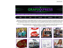 Tablet Screenshot of grafixxpress.com